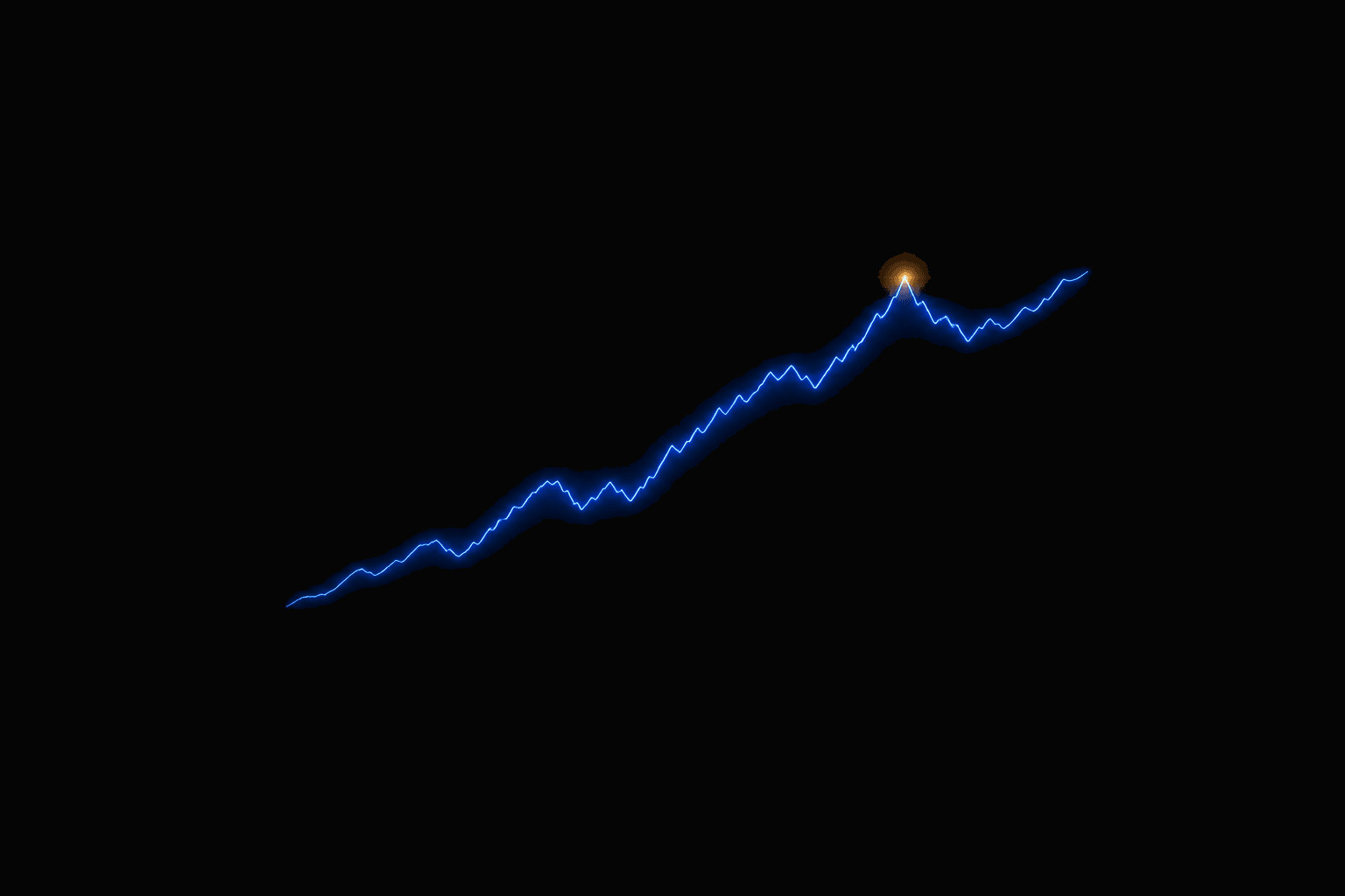 Abstract upward equity curve representing backtest performance